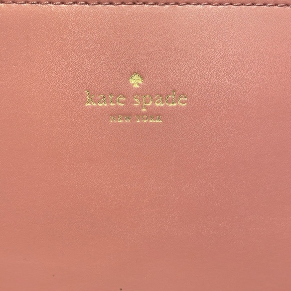 Kate Spade Seton Drive Karla Rose Pink Smooth Leather with Bow EUC - Picture 2 of 9